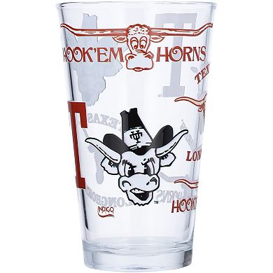 Texas Longhorns 16oz. Medley Vintage Team Pint Glass
