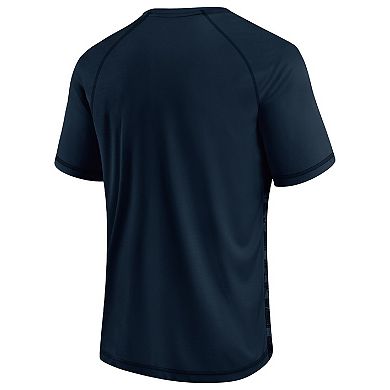 Men's Fanatics Branded Navy Houston Texans Hail Mary Raglan T-Shirt