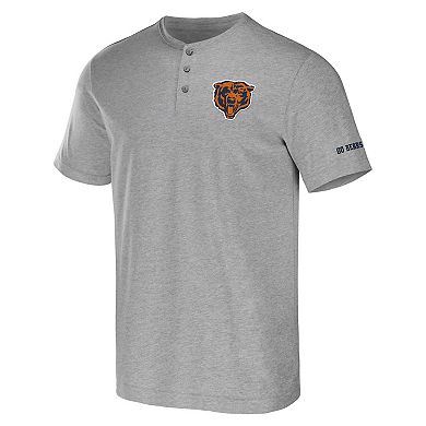 Men's NFL x Darius Rucker Collection by Fanatics Heather Gray Chicago Bears Henley T-Shirt