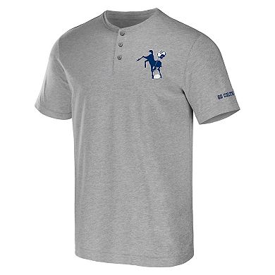 Men's NFL x Darius Rucker Collection by Fanatics Heather Gray Indianapolis Colts Henley T-Shirt