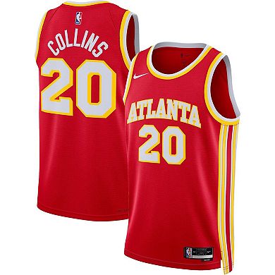 Unisex Nike John Collins Red Atlanta Hawks Swingman Jersey - Icon Edition