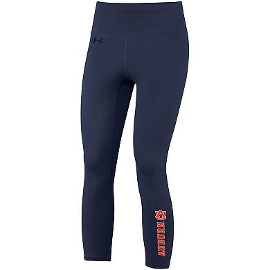 Women's Under Armour Navy Auburn Tigers Motion Performance Ankle-Cropped Leggings