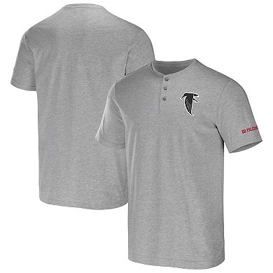 Men's NFL x Darius Rucker Collection by Fanatics Heather Gray Atlanta Falcons Henley T-Shirt