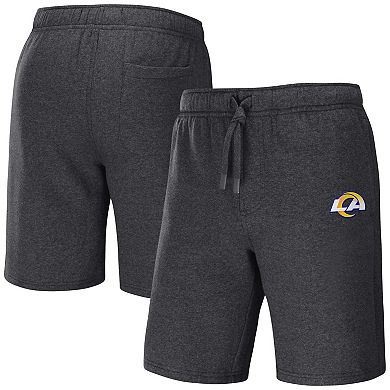 Men's NFL x Darius Rucker Collection by Fanatics Heather Charcoal Los Angeles Rams Logo Shorts