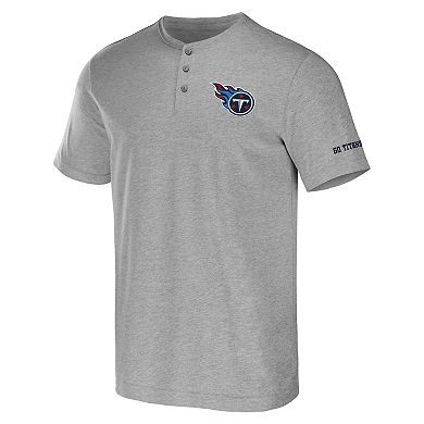 Men's NFL x Darius Rucker Collection by Fanatics Heather Gray Tennessee Titans Henley T-Shirt