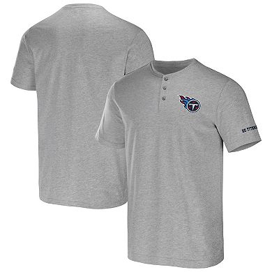 Men's NFL x Darius Rucker Collection by Fanatics Heather Gray Tennessee Titans Henley T-Shirt
