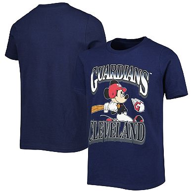 Youth Navy Cleveland Guardians Disney Game Day T-Shirt