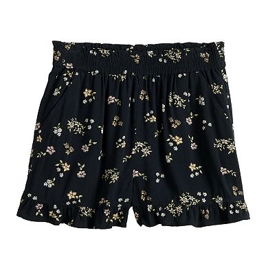 Juniors' SO® High Rise Ruffled Shorts