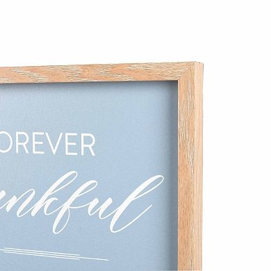 New View Gifts & Accessories "Grateful Thankful Blessed" Reverse Box Wall Decor