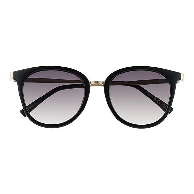 Women's Nine West 58mm Rounded Vintage-Inspired Gradient Sunglasses