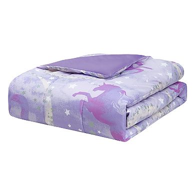 Kids' Starry Unicorn Comforter Set