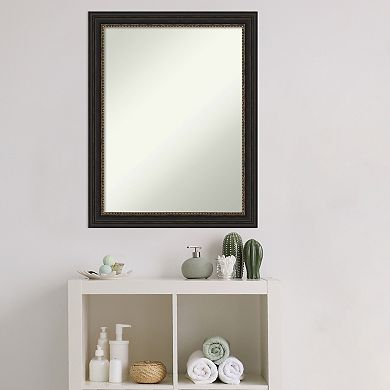 Amanti Art Narrow Frame Bathroom Wall Mirror