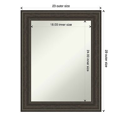 Amanti Art Shipwreck Distressed Bathroom Wall Mirror