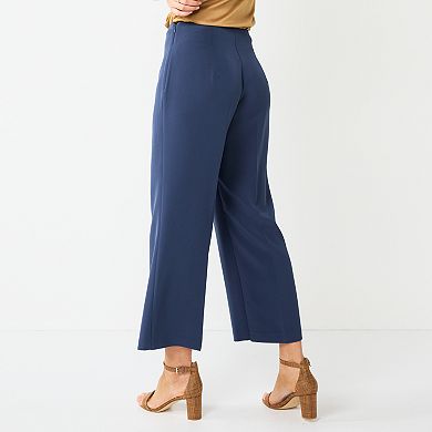 Women's Nine West Pintuck Wide-Leg High Rise Pants