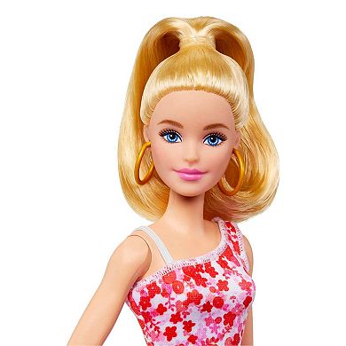 Barbie Fashionistas Doll #205 with Blond Ponytail & Floral Dress