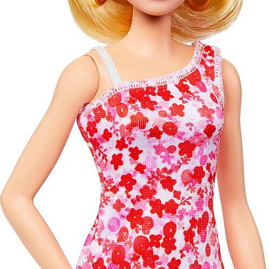 Barbie Fashionistas Doll #205 with Blond Ponytail & Floral Dress