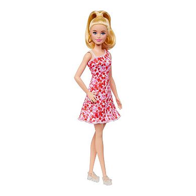 Barbie Fashionistas Doll #205 with Blond Ponytail & Floral Dress