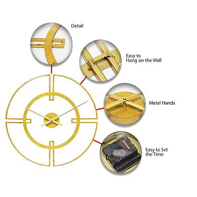 Infinity Instruments Cosmo Round Wall Clock
