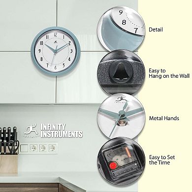 Infinity Instruments Retro Round Wall Clock