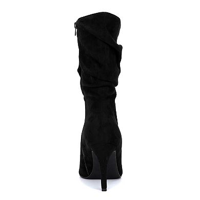 Fashion to Figure Fiona Women's Heeled Mid Calf Boots