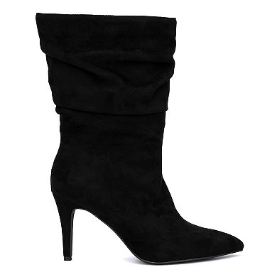 Fashion to Figure Fiona Women's Heeled Mid Calf Boots