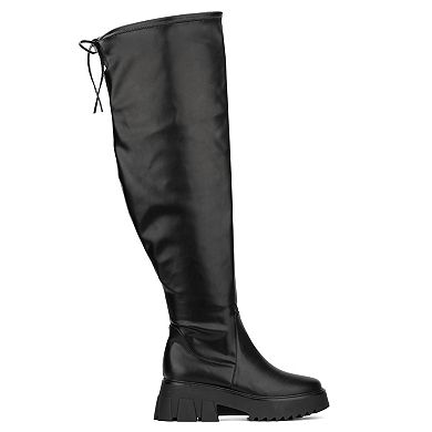 Fashion to Figure Nadine Women's Extra Wide Calf Thigh-High Boots