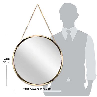 Infinity Instruments Franc Indoor Round Wall Mirror