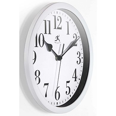 Infinity Instruments Classic White Wall Clock
