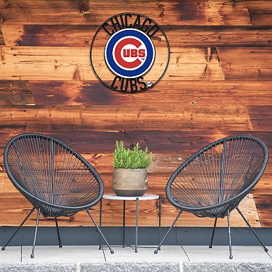 Chicago Cubs Wrought Iron Wall Art
