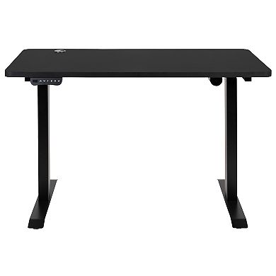 Emma and Oliver Electric Height Adjustable Standing Desk - 48" Wide x 24" Deep (Black)