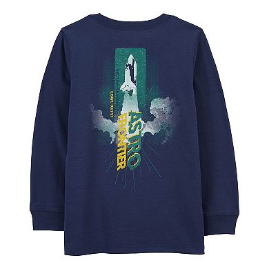 Boys 4-14 Carter's Graphic Print Jersey Long Sleeve Tee