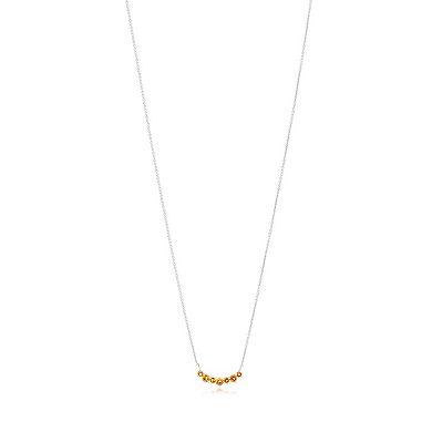 Gemistry 14k White Gold 7-Stone Citrine Necklace