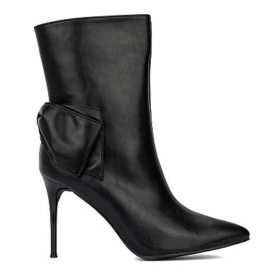 New York & Company Mila Women's Bow High Heel Boots