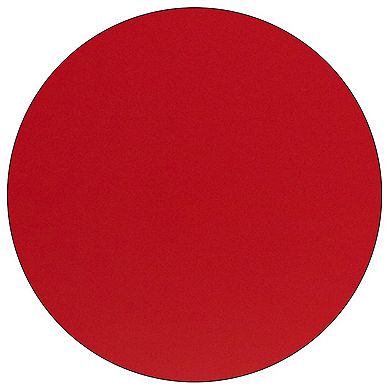 Emma and Oliver Mobile 48" Round Red HP Laminate Preschool Activity Table