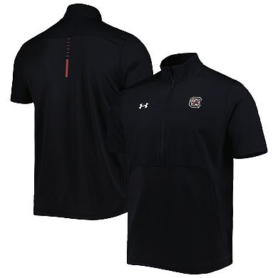 Men's Under Armour Black South Carolina Gamecocks Motivate 2.0 Half-Zip Jacket