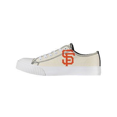 Women's FOCO Cream San Francisco Giants Low Top Canvas Shoes