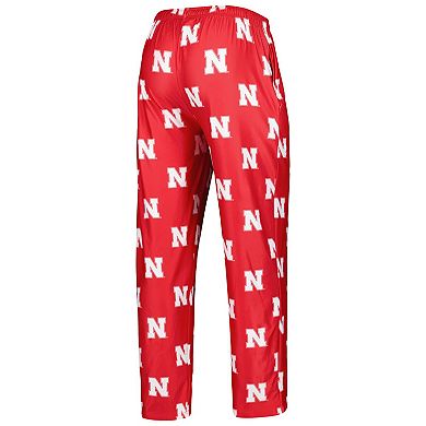 Men's Concepts Sport Scarlet Nebraska Huskers Logo Flagship Allover Print Pants