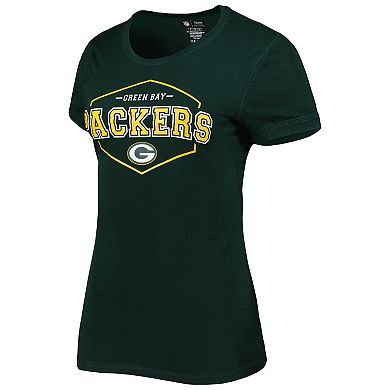 Women's Concepts Sport Green/Gold Green Bay Packers Badge T-Shirt & Pants Sleep Set