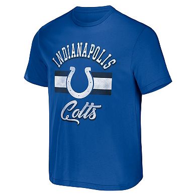 Men's NFL x Darius Rucker Collection by Fanatics Royal Indianapolis Colts Stripe T-Shirt