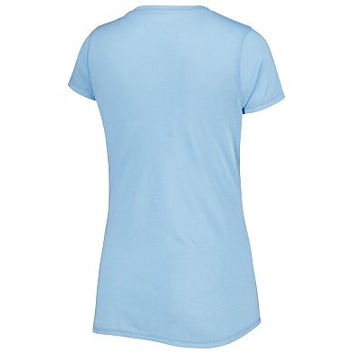 Women's Concepts Sport Powder Blue/Navy Los Angeles Chargers Badge T-Shirt & Pants Sleep Set