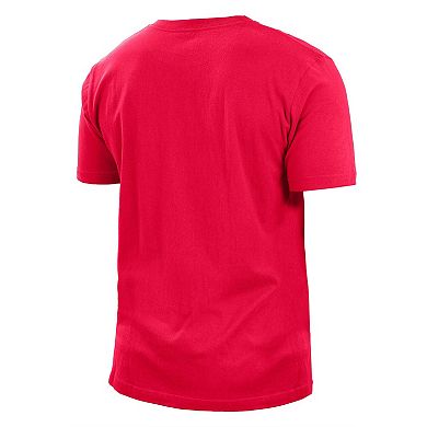 Men's New Era Red Kansas City Chiefs 2022 Sideline Ink Dye T-Shirt