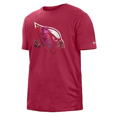 Men's New Era Red Arizona Cardinals 2022 Sideline Ink Dye T-Shirt