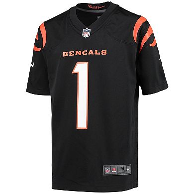 Youth Nike Ja'Marr Chase Black Cincinnati Bengals Game Jersey