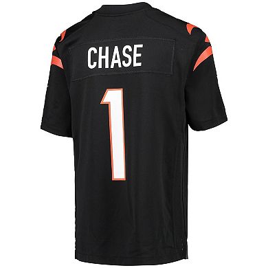 Youth Nike Ja'Marr Chase Black Cincinnati Bengals Game Jersey