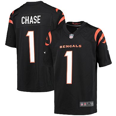 Youth Nike Ja'Marr Chase Black Cincinnati Bengals Game Jersey