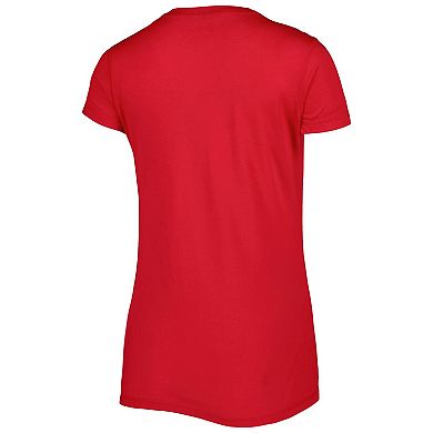 Women's Concepts Sport Red/Black Chicago Blackhawks Badge T-Shirt & Pants Sleep Set