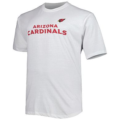 Men's Fanatics Branded White Arizona Cardinals Big & Tall Hometown Collection Hot Shot T-Shirt
