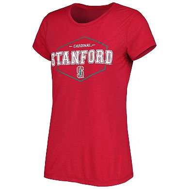 Women's Concepts Sport Cardinal/Gray Stanford Cardinal Badge T-Shirt & Flannel Pants Sleep Set