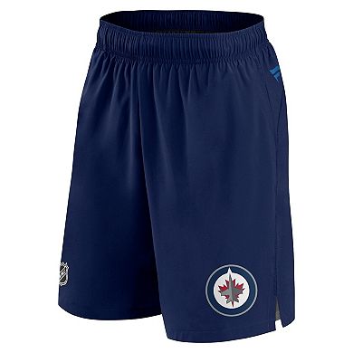 Men's Fanatics Branded Navy Winnipeg Jets Authentic Pro Rink Shorts