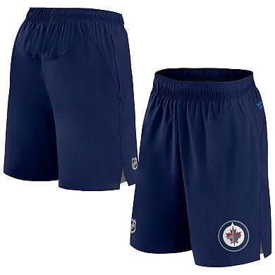 Men's Fanatics Branded Navy Winnipeg Jets Authentic Pro Rink Shorts